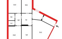 Продажа 4-комнатной квартиры, 84 м² в Темиртау - фото 15
