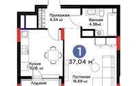 Продажа 1-комнатной квартиры, 37 м² в Астане - фото 4