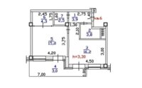 Продажа 2-комнатной квартиры, 50 м² в Алматы