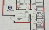 Продажа 3-комнатной квартиры, 87 м² в Астане