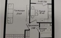 Продажа 1-комнатной квартиры, 42 м² в Астане