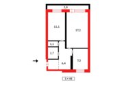 Продажа 2-комнатной квартиры, 47 м² в Караганде - фото 17