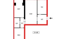 Продажа 3-комнатной квартиры, 68 м² в Караганде - фото 15