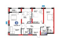 Продажа 3-комнатной квартиры, 116.69 м² в Астане