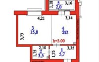 Продажа 1-комнатной квартиры, 38.2 м² в Астане