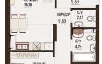 Продажа 2-комнатной квартиры, 73.3 м² в Алматы