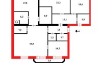 Продажа 4-комнатной квартиры, 188 м² в Караганде - фото 31