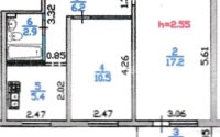 Продажа 2-комнатной квартиры, 43 м² в Алматы