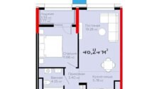 Продажа 1-комнатной квартиры, 45.6 м² в Астане - фото 3