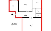 Продажа 3-комнатной квартиры, 78 м² в Караганде - фото 20