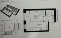 Продажа 1-комнатной квартиры, 43.51 м² в Астане