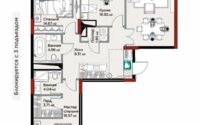 Продажа 3-комнатной квартиры, 107.57 м² в Астане