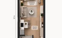 Продажа 1-комнатной квартиры, 29 м² в Алматы