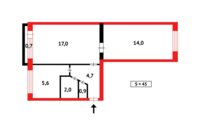 Продажа 2-комнатной квартиры, 45 м² в Караганде - фото 15