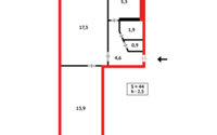 Продажа 2-комнатной квартиры, 44 м² в Темиртау - фото 11