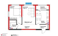 Продажа 2-комнатной квартиры, 58 м² в Алматы
