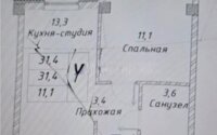 Продажа 1-комнатной квартиры, 35 м² в Алматы - фото 6