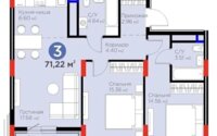 Продажа 3-комнатной квартиры, 71.22 м² в Астане - фото 3