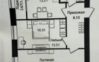 Продажа 2-комнатной квартиры, 63 м² в Астане