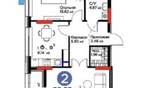 Продажа 2-комнатной квартиры, 56 м² в Астане - фото 5