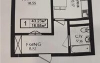 Продажа 1-комнатной квартиры, 43.3 м² в Астане