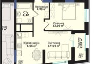 Продажа 2-комнатной квартиры, 47 м² в Астане