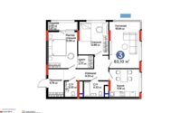 Продажа 3-комнатной квартиры, 83.1 м² в Астане