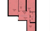Продажа 3-комнатной квартиры, 79 м² в Астане