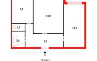 Продажа 2-комнатной квартиры, 47 м² в Караганде - фото 9