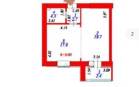 Продажа 1-комнатной квартиры, 45.1 м² в Астане - фото 2