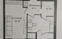 Продажа 1-комнатной квартиры, 39.5 м² в Астане