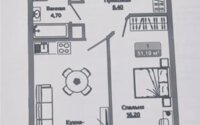 Продажа 2-комнатной квартиры, 51.1 м² в Алматы