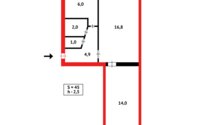 Продажа 2-комнатной квартиры, 45 м² в Караганде - фото 8