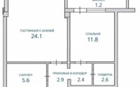Продажа 1-комнатной квартиры, 50.6 м² в Алматы - фото 2