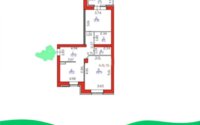 Продажа 2-комнатной квартиры, 61.2 м² в Астане
