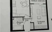 Продажа 1-комнатной квартиры, 38 м² в Астане
