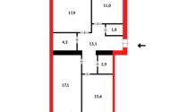 Продажа 3-комнатной квартиры, 90 м² в Караганде - фото 18