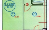 Продажа 1-комнатной квартиры, 38.92 м² в Астане