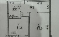 Продажа 2-комнатной квартиры, 45 м² в Алматы