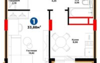 Продажа 1-комнатной квартиры, 33.88 м² в Астане - фото 9