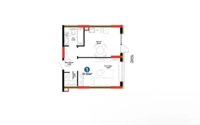 Продажа 2-комнатной квартиры, 43 м² в Астане