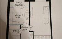 Продажа 1-комнатной квартиры, 42.1 м² в Астане