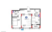 Продажа 2-комнатной квартиры, 71 м² в Астане