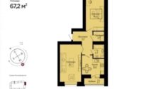 Продажа 2-комнатной квартиры, 68 м² в Астане