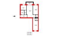 Продажа 3-комнатной квартиры, 55 м² в Караганде - фото 8