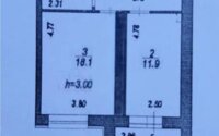 Продажа 1-комнатной квартиры, 42.3 м² в Астане