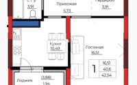 Продажа 1-комнатной квартиры, 42 м² в Астане