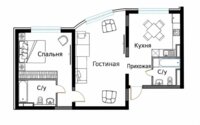Продажа 2-комнатной квартиры, 70.7 м² в Алматы