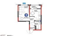 Продажа 2-комнатной квартиры, 37.79 м² в Алматы