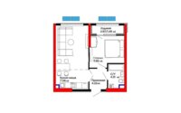 Продажа 2-комнатной квартиры, 45.52 м² в Алматы